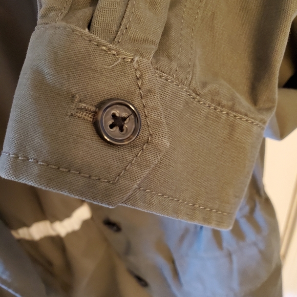 Banana Republic woman's tunnel waist jacket,  color: green night,  size: 10 tall - Picture 13 of 15